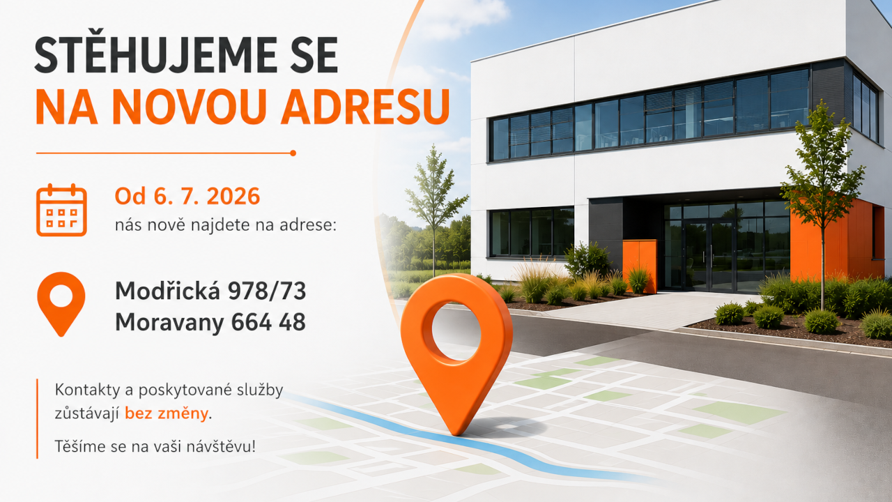 Stěhujeme se na novou adresu